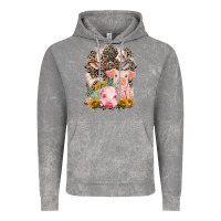 Cloud Rock Western Pigs with Crosses Vintage Hoodie - LillyAllenDesigns