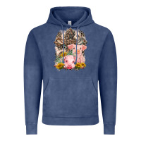 Vintage Denim Western Pigs with Crosses Vintage Hoodie - LillyAllenDesigns