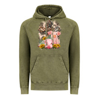 Western Pigs With Crosses Vintage Hoodie | Teevron
