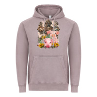 Vintage Zinc Western Pigs with Crosses Vintage Hoodie - LillyAllenDesigns