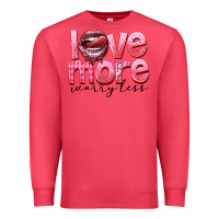 Cardinal love more worry less Premium Sweatshirt - FaDigitalArtStudio