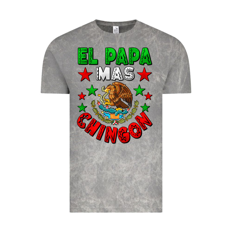 El Papa Mas Chingon Mexican Flag Vintage Tee by LillyAllenDesigns | Teevron