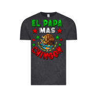 Vintage Black El Papa Mas Chingon Mexican Flag Vintage Tee - LillyAllenDesigns