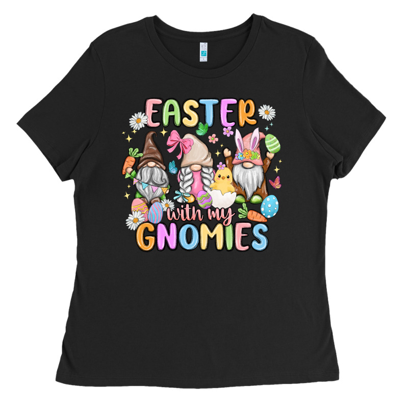 Easter  With My Gnomies Ladies Tee by MaliasSmallBusiness | Teevron