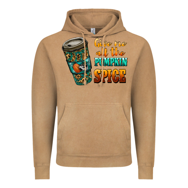 Watercolor Give Me All The Pumpkin Spice Vintage Hoodie by RanaPortraitStore | Teevron