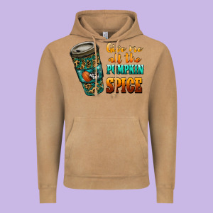 Watercolor Give Me All The Pumpkin Spice Vintage Hoodie Designed By Ranaportraitstore