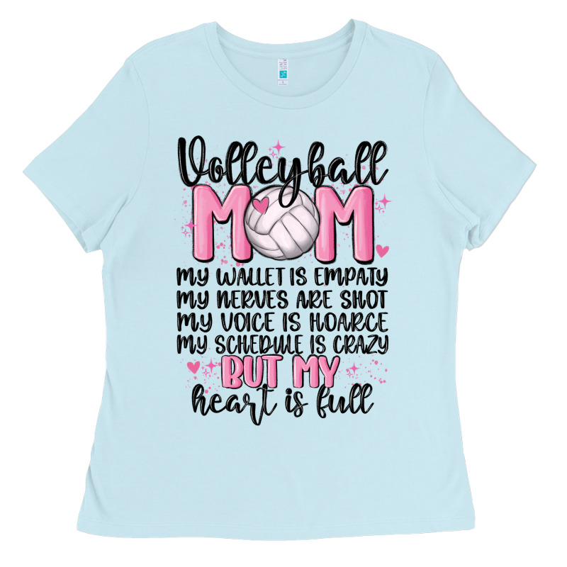 Volleyball Mom Ladies Tee by MaliasSmallBusiness | Teevron