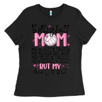 Black volleyball mom Ladies Tee - MaliasSmallBusiness