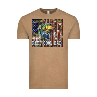 Vintage Coffee 4th of July Western Reel Cool Dad Bass Vintage Tee - LillyAllenDesigns