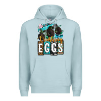 Blue Mist Easter Day Monster truck crushing eggs Premium Hoodie - OliviaCreatesArt