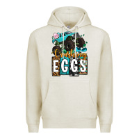 Oatmeal Heather Easter Day Monster truck crushing eggs Premium Hoodie - OliviaCreatesArt