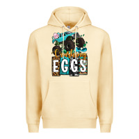 Pina Colada Easter Day Monster truck crushing eggs Premium Hoodie - OliviaCreatesArt