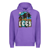 Easter Day Monster Truck Crushing Eggs Premium Hoodie | Teevron