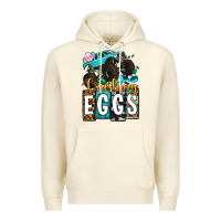 Sandshell Easter Day Monster truck crushing eggs Premium Hoodie - OliviaCreatesArt