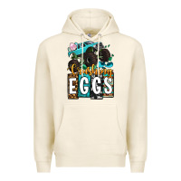 Tofu Easter Day Monster truck crushing eggs Premium Hoodie - OliviaCreatesArt