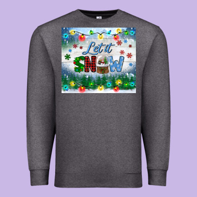 Let It Snow Tumbler Premium Sweatshirt Designed By Bundleandbundleshop