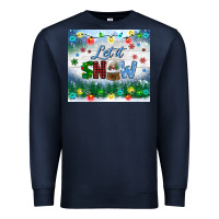Navy let it snow tumbler Premium Sweatshirt - BundleAndBundleShop