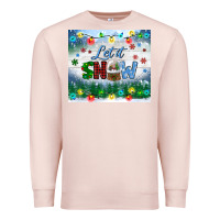Pale Pink let it snow tumbler Premium Sweatshirt - BundleAndBundleShop