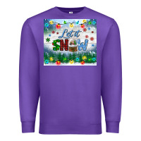 Purple let it snow tumbler Premium Sweatshirt - BundleAndBundleShop