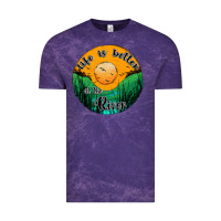 Cloud Purple life is better at the river Vintage Tee - JahusDesignShop