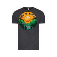 Vintage Black life is better at the river Vintage Tee - JahusDesignShop
