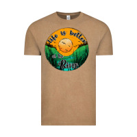 Vintage Coffee life is better at the river Vintage Tee - JahusDesignShop