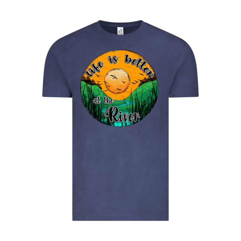 Life Is Better At The River Vintage Tee by JahusDesignShop | Teevron