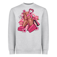 Cancer High Heels Cancer Awareness Heavyweight Sweatshirt | Teevron