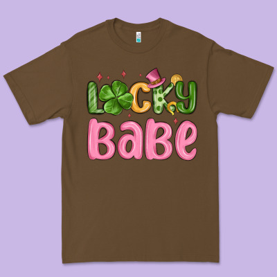 Lucky Babe St Patrick S Day Premium Tee Designed By Maliassmallbusiness