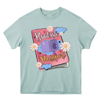 Arona bookish passport Heavy Core Tee - MaliasSmallBusiness
