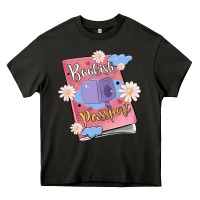 Asphalt bookish passport Heavy Core Tee - MaliasSmallBusiness