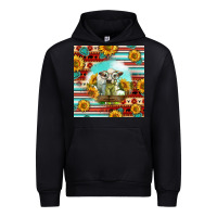 Black Charolais Calf Gemstone Urban Hoodie - LillyAllenDesigns