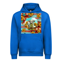 Cobalt Charolais Calf Gemstone Urban Hoodie - LillyAllenDesigns