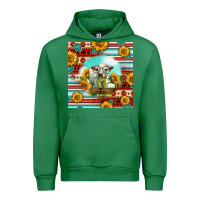 Emerald Charolais Calf Gemstone Urban Hoodie - LillyAllenDesigns