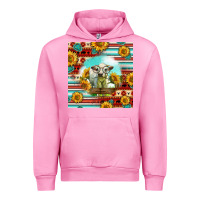 Fuchsia Pink Charolais Calf Gemstone Urban Hoodie - LillyAllenDesigns