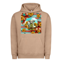 Pigment Burro Charolais Calf Gemstone Urban Hoodie - LillyAllenDesigns