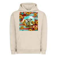 Pigment French Oak Charolais Calf Gemstone Urban Hoodie - LillyAllenDesigns
