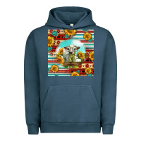 Pigment Midnight Navy Charolais Calf Gemstone Urban Hoodie - LillyAllenDesigns