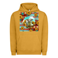 Pigment Peanut Butter Charolais Calf Gemstone Urban Hoodie - LillyAllenDesigns