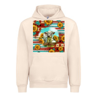 Sandshell Charolais Calf Gemstone Urban Hoodie - LillyAllenDesigns
