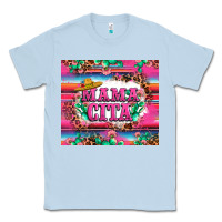 Dusty Blue mama cita cactus serape Classic Tee - LillyAllenDesigns