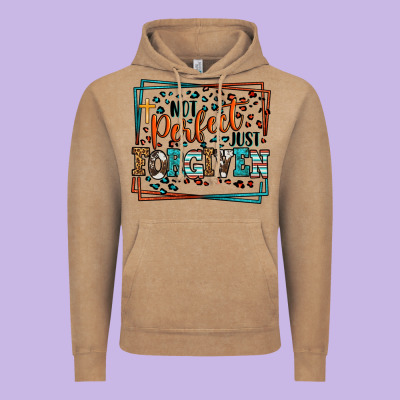 Not Perfect Just Forgiven Vintage Hoodie Designed By Lillyallendesigns
