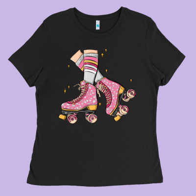 Skate Ladies Tee Designed By Maliassmallbusiness