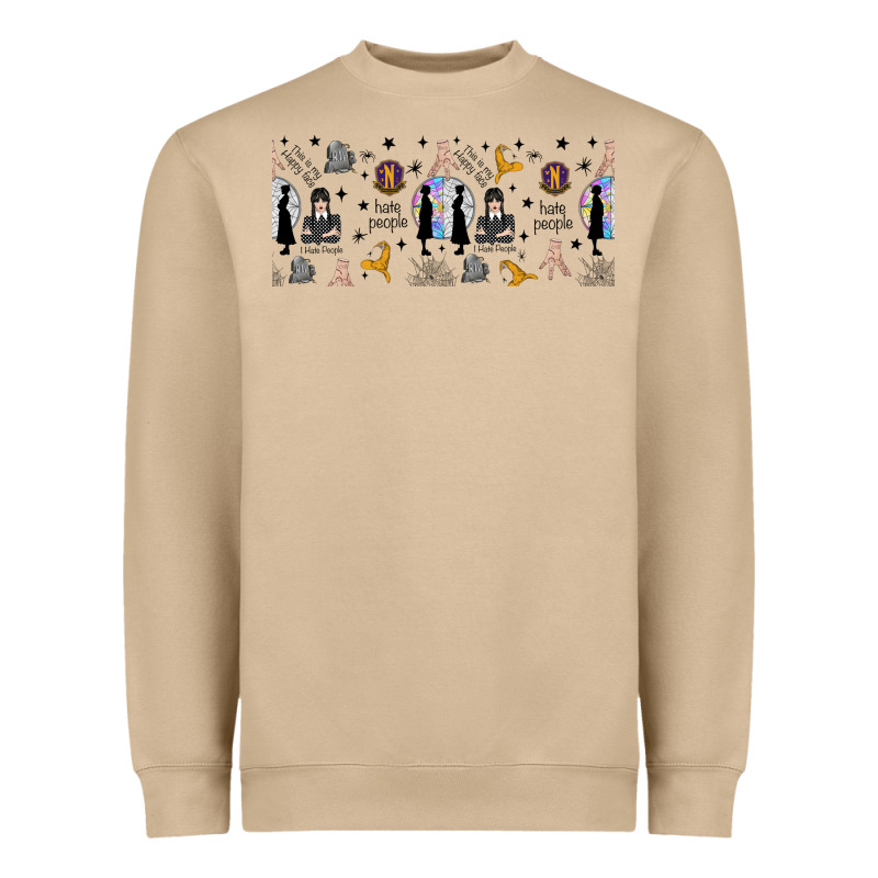 Gothic Girl And Colorful Girl Heavyweight Sweatshirt by TumblerDesignByShophia | Teevron