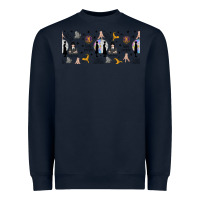 Navy gothic girl and colorful girl Heavyweight Sweatshirt - TumblerDesignByShophia