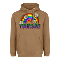 Toasted Coconut Be Yourself Pride Lgbtq Heavyweight Hoodie - BundleAndBundleShop