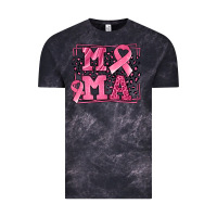 Cloud Black Breast Cancer Awareness mama ribbon Vintage Tee - LillyAllenDesigns