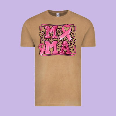 Breast Cancer Awareness Mama Ribbon Vintage Tee Designed By Lillyallendesigns