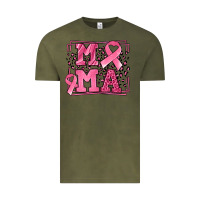 Vintage Olive Breast Cancer Awareness mama ribbon Vintage Tee - LillyAllenDesigns