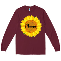 Burgundy Sunflower Mama Long Sleeve Tee - Bettercallsaul